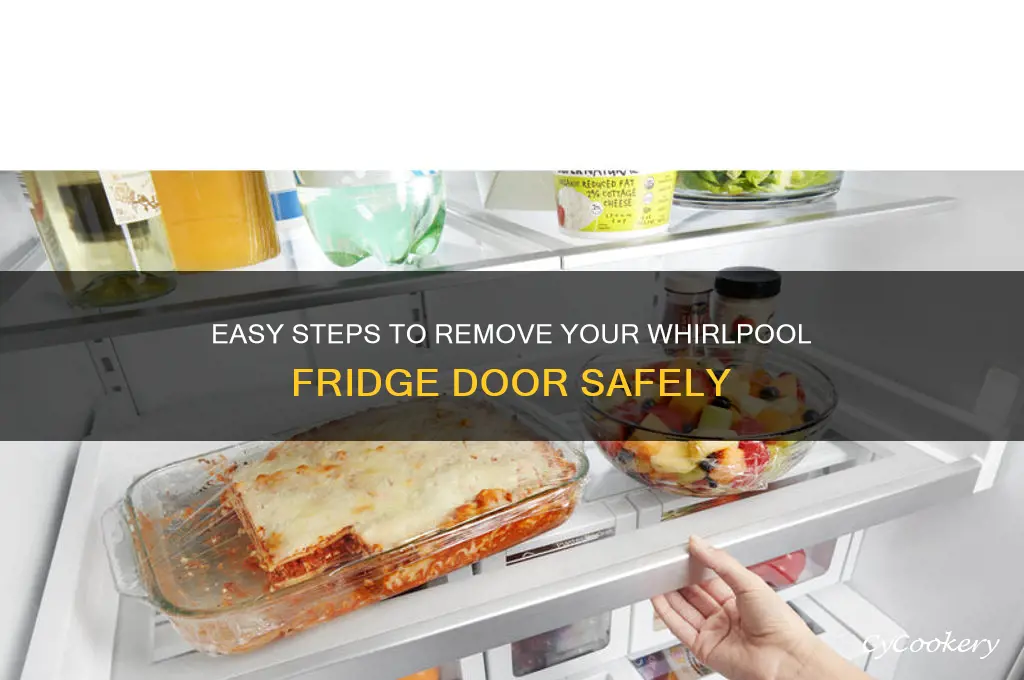 how to take door off whirlpool refrigerator