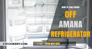 Easy Guide: Removing Doors from Your Amana Refrigerator Step-by-Step