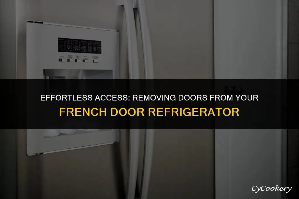 how to take doors off french door refrigerator