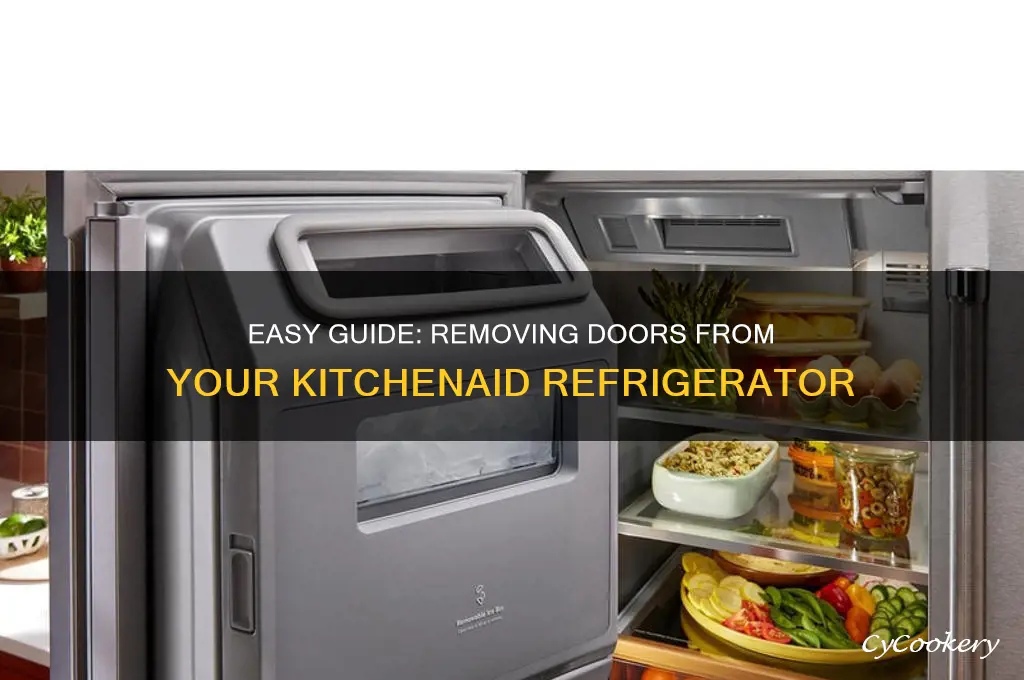 how to take doors off kitchenaid refrigerator