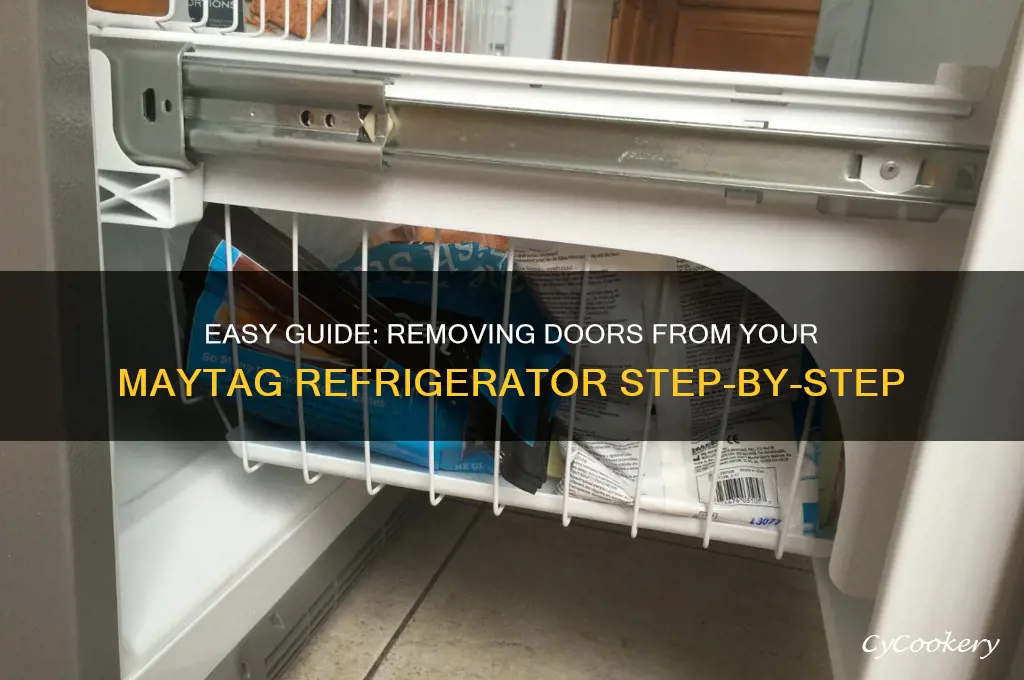 how to take doors off maytag refrigerator