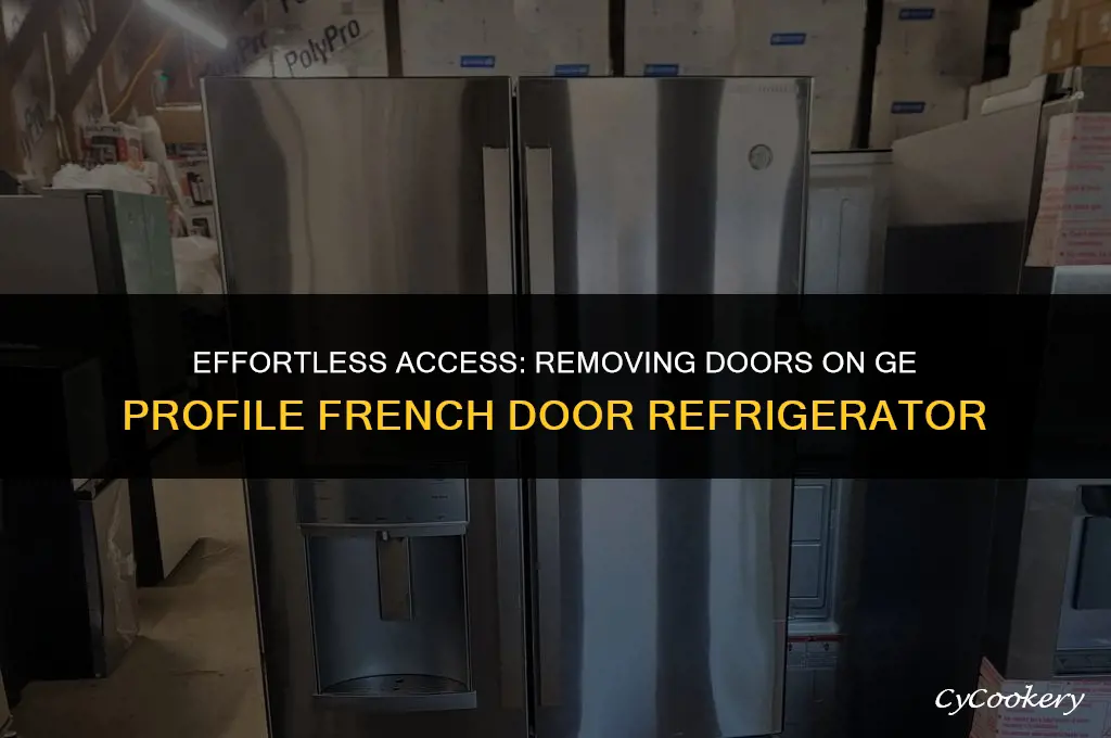 how to take doorsoff ge profile french door refrigerator
