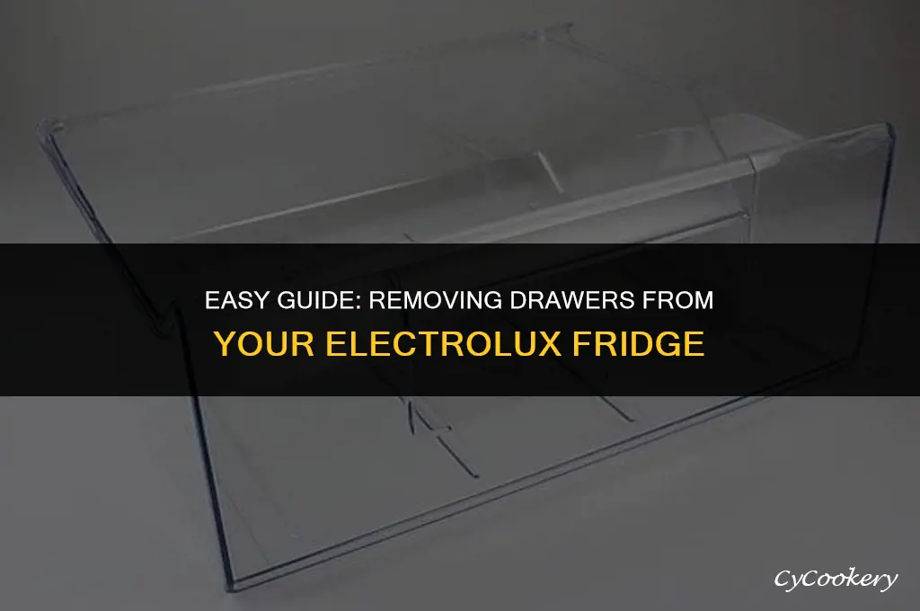 how to take drawers out of electrolux refrigerator