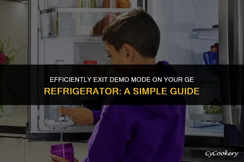 how to take ge refrigerator out of demo mode