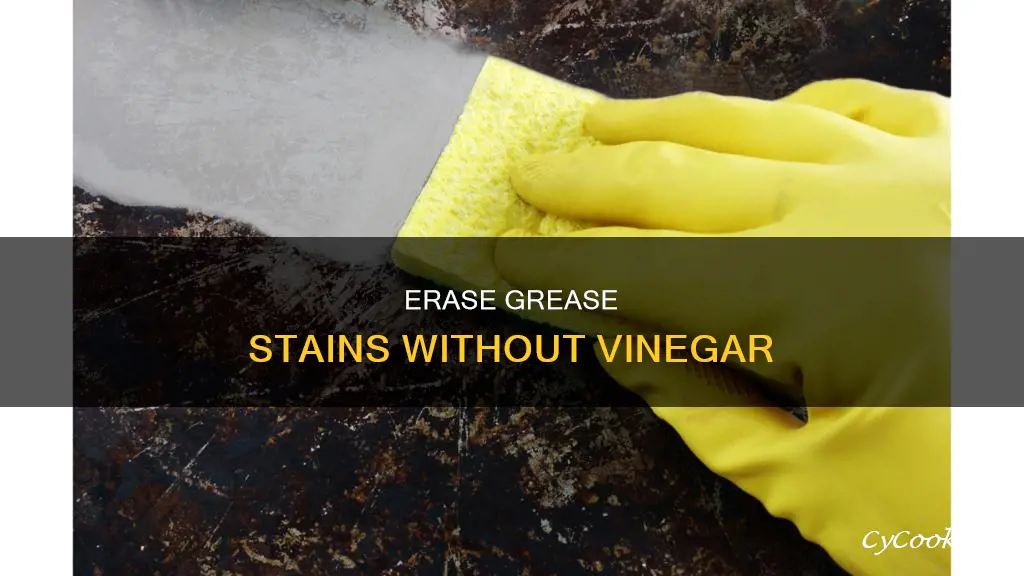 how to take grease off pan without vinegar