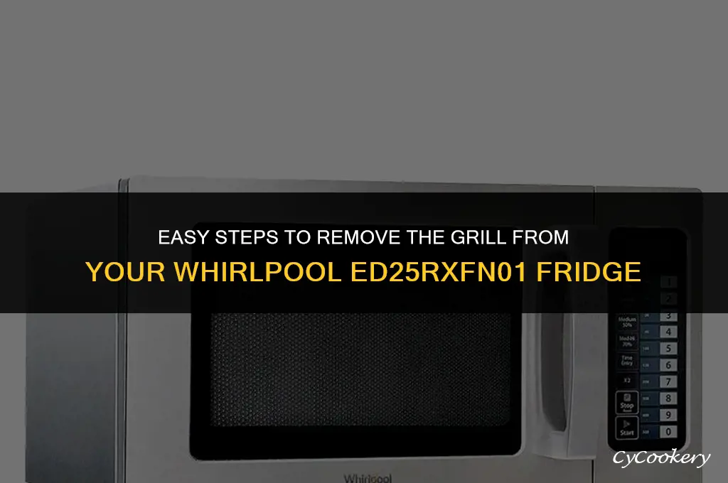 how to take grill off whirlpool refrigerator ed25rfxfn01