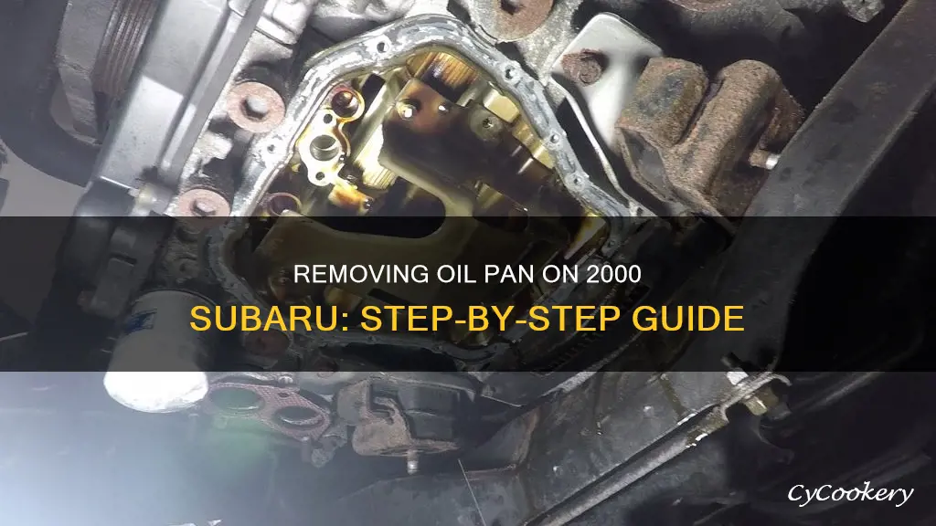 how to take off a 2000 subaru oil pan