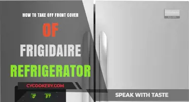 Easy Guide: Removing the Front Cover of Your Frigidaire Refrigerator
