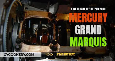 Removing Oil Pan: 2000 Mercury Grand Marquis Guide