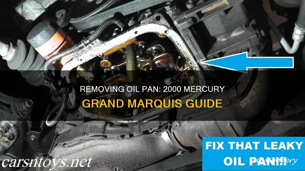 how to take off oil pan 2000 mercury grand marquis