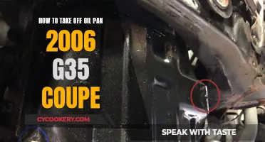 Removing Oil Pan from 2006 G35 Coupe: Step-by-Step Guide