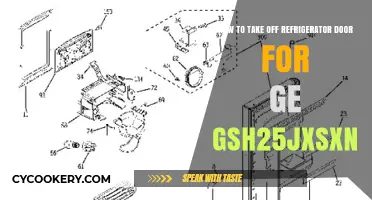 Easy Guide: Removing GE GSH25JXSN Refrigerator Door in Minutes