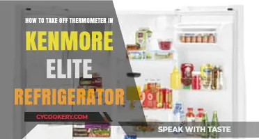 Easy Steps to Remove Thermometer from Kenmore Elite Fridge