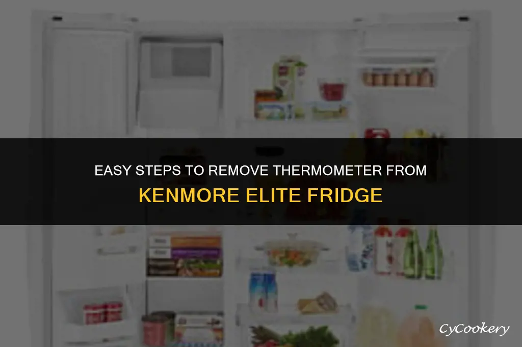 how to take off thermometer in kenmore elite refrigerator