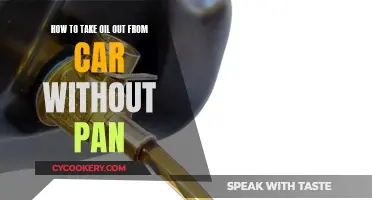 Draining Car Oil Without a Pan: An Alternative Method