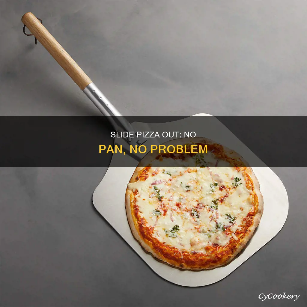 how to take out a pizza without a pan