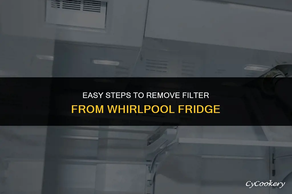 how to take out filter from whirlpool refrigerator