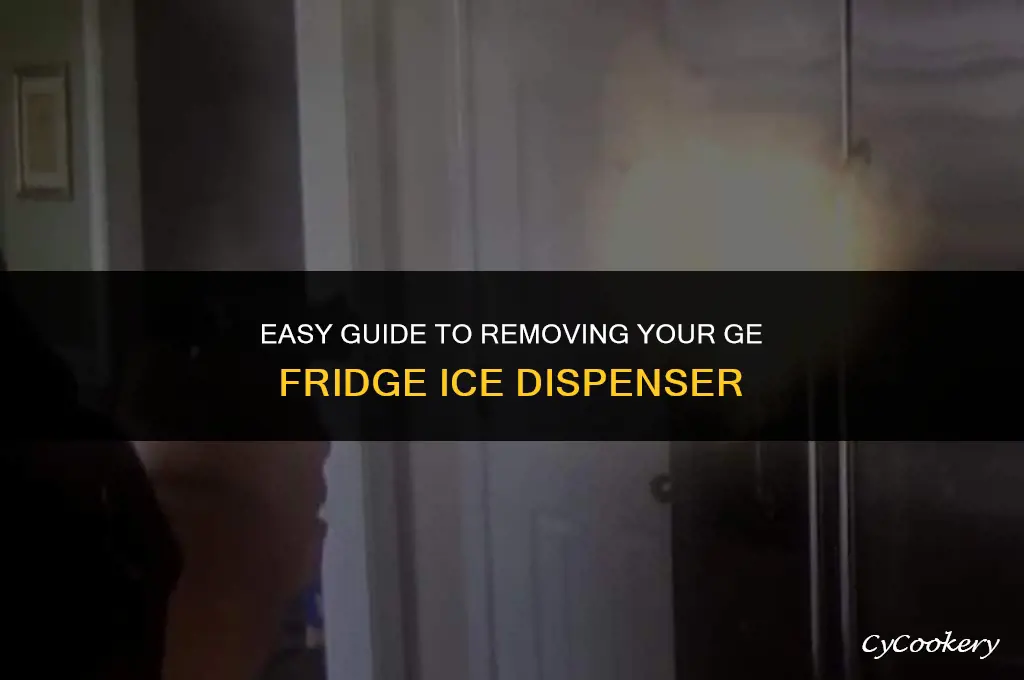 how to take out ice dispenser on ge refrigerator