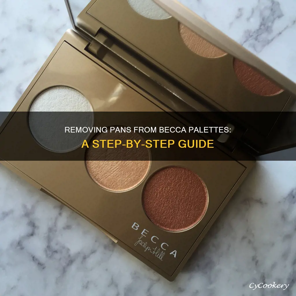 how to take out pans from becca palette