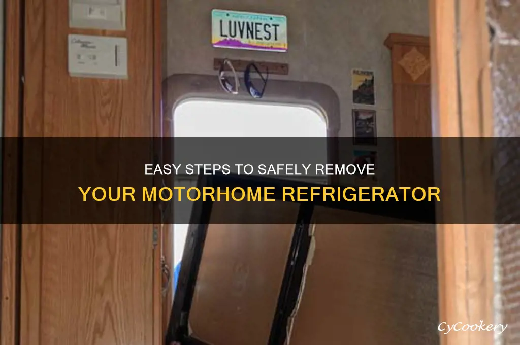 how to take out refrigerator in motorhome