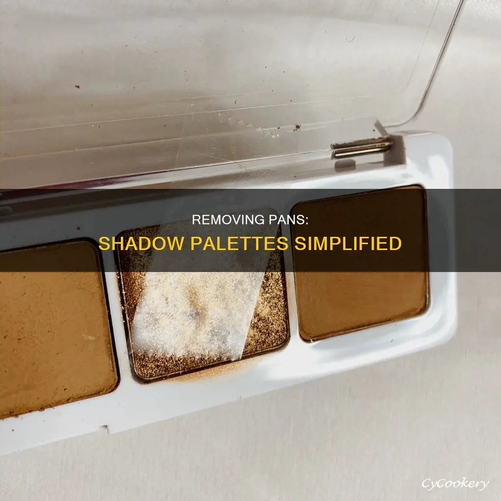 how to take pan out of shadow palette