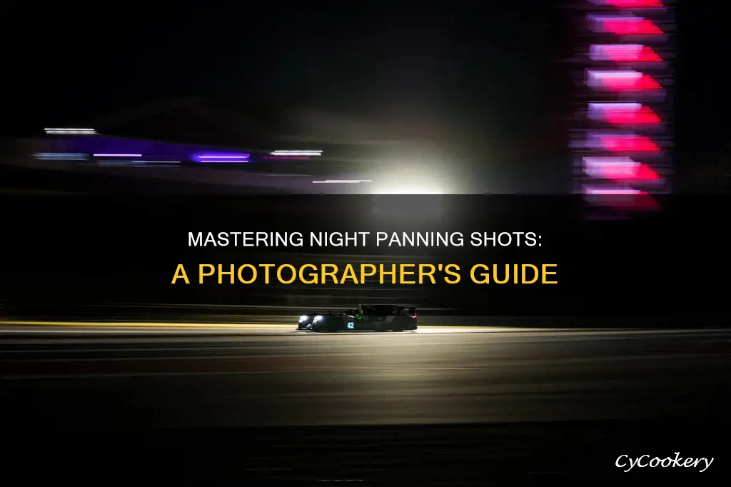 how to take panning shots at night