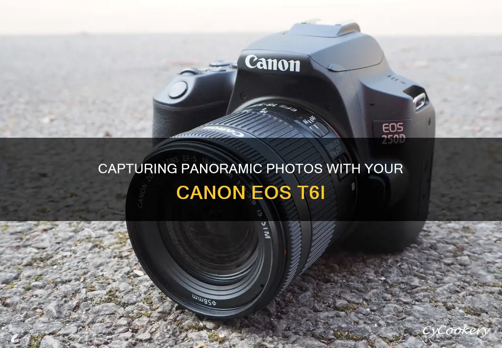 how to take pano in canon eos t6i