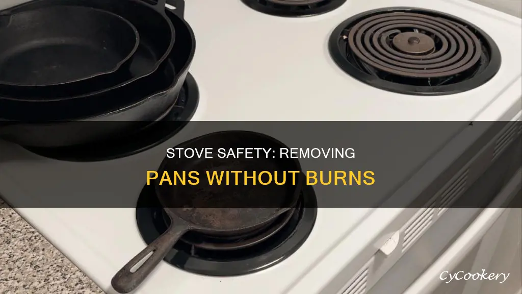 how to take pans out of stove