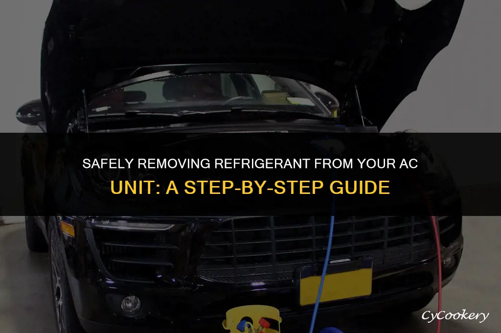 how to take refrigerant out of ac unit