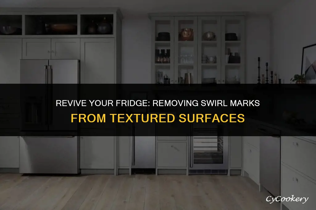 how to take swirl marks out of textured refrigerator