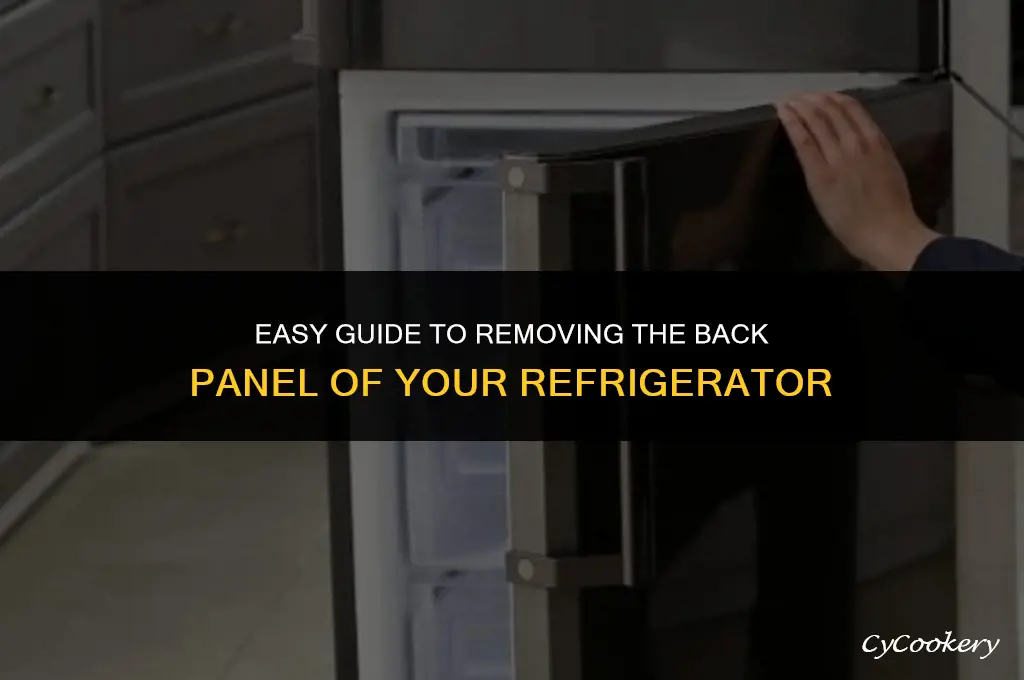 how to take the back off a refrigerator