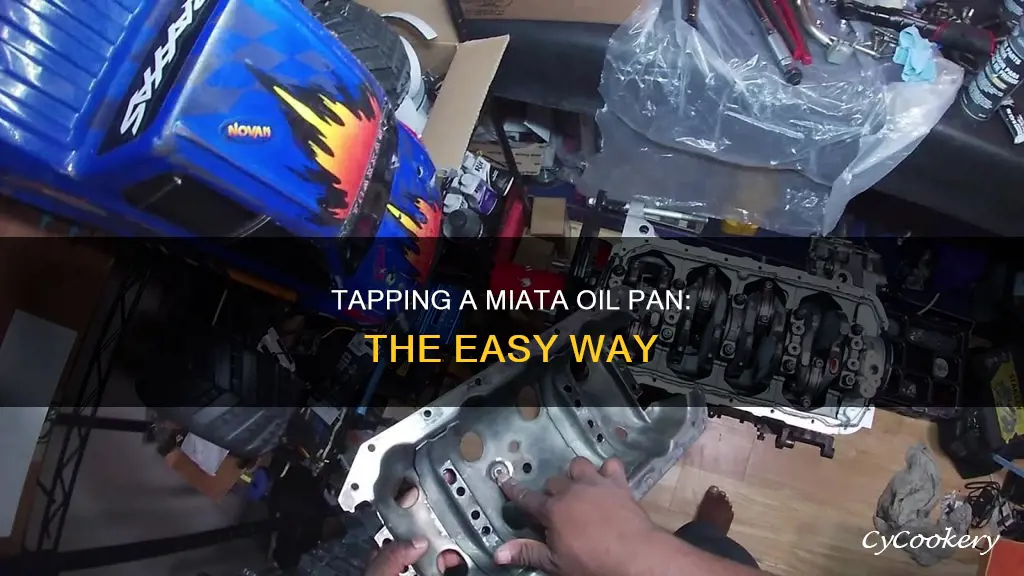 how to tap a miata oil pan