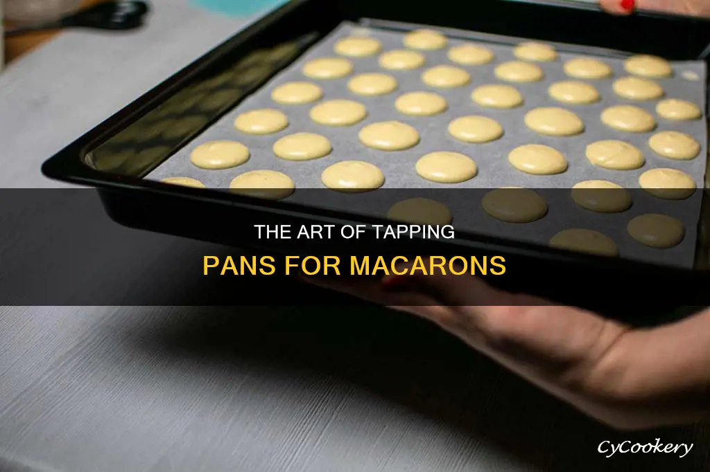how to tap pan for macarons