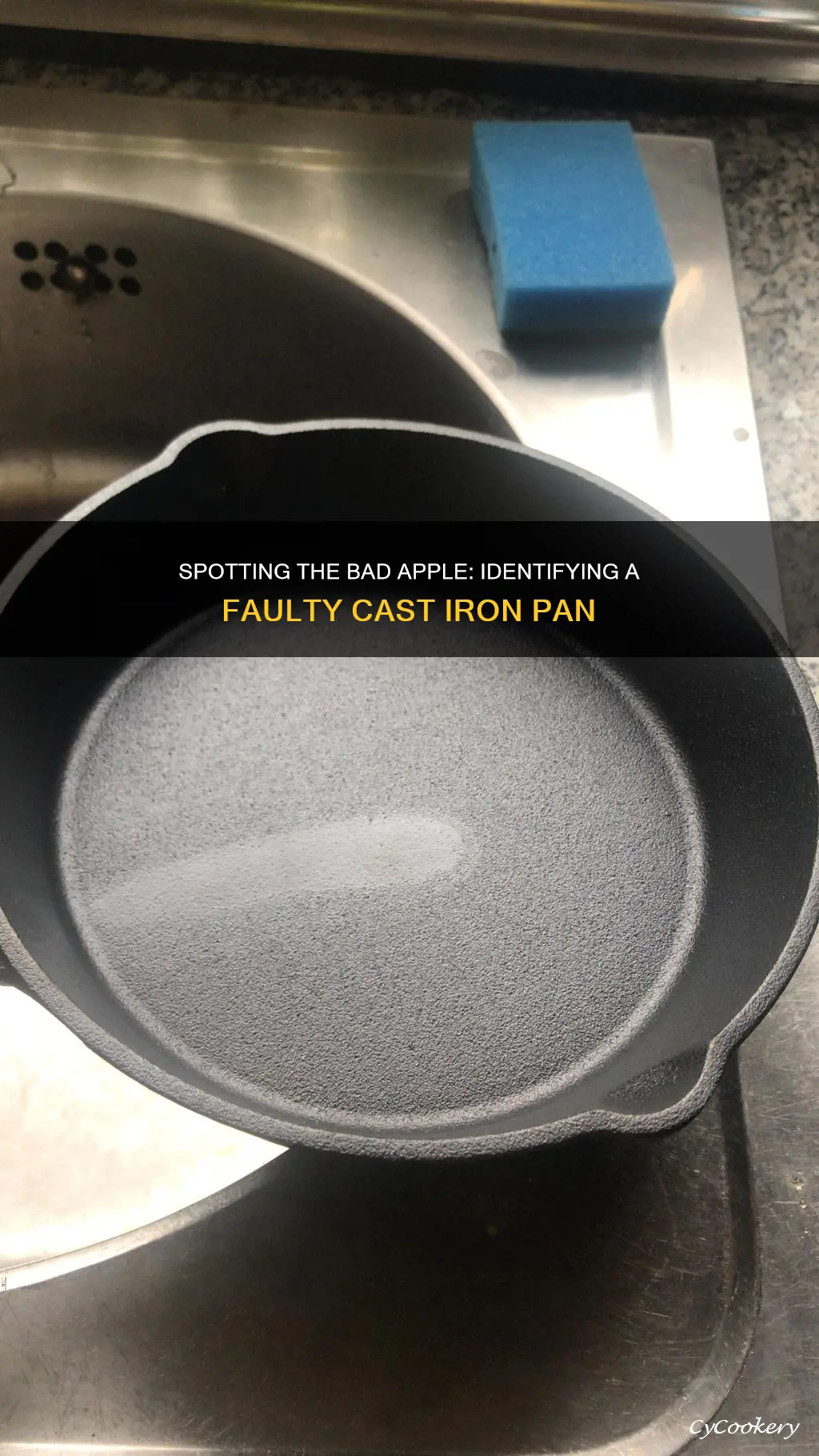 how to tell a cast iron pan is bad