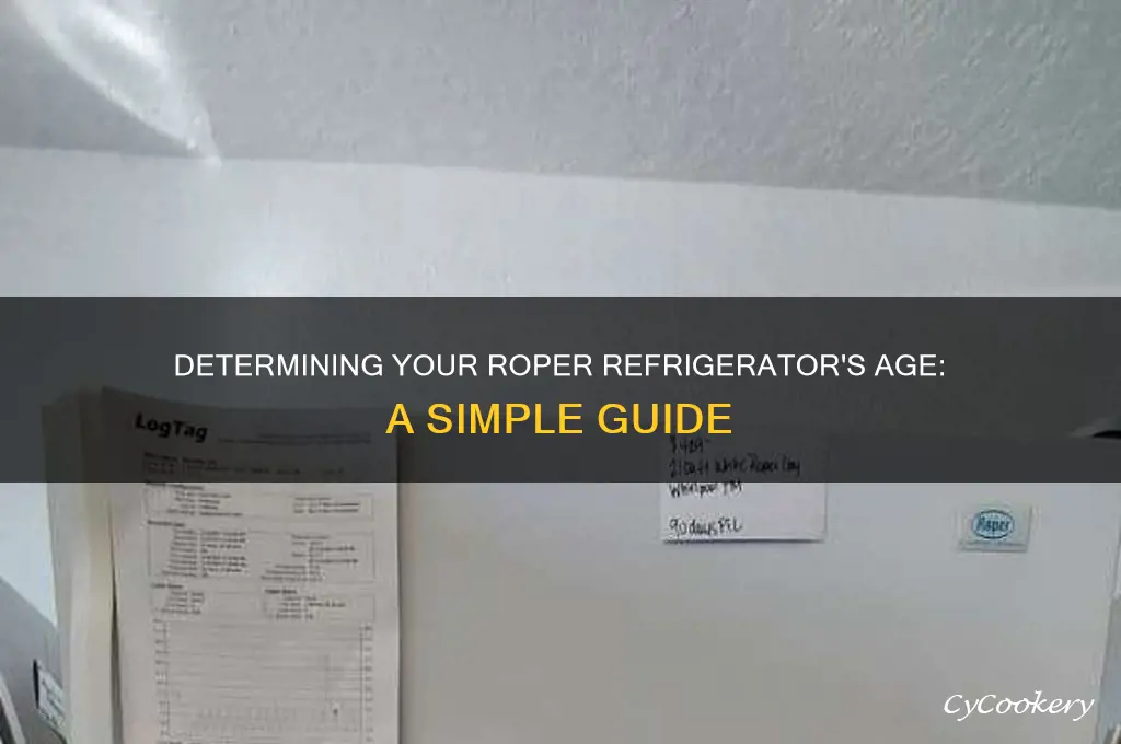 how to tell age of roper refrigerator