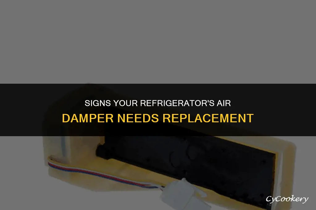 how to tell air damper is bad refrigerator