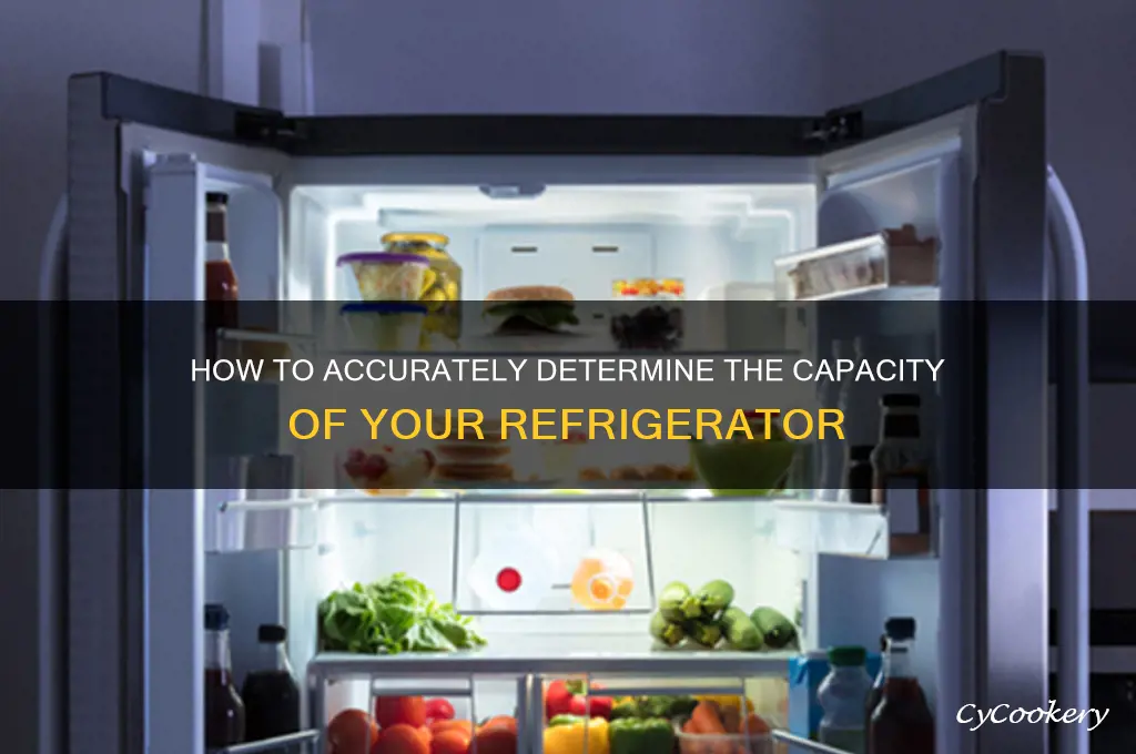 how to tell cu of a refrigerator