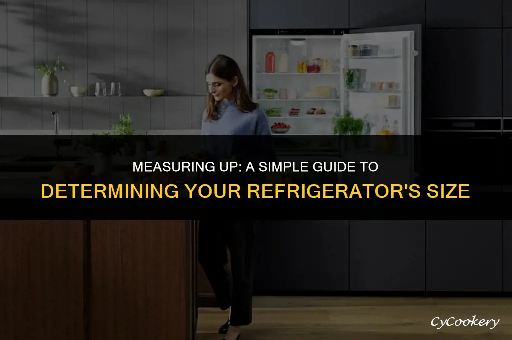 how to tell how big my refrigerator is