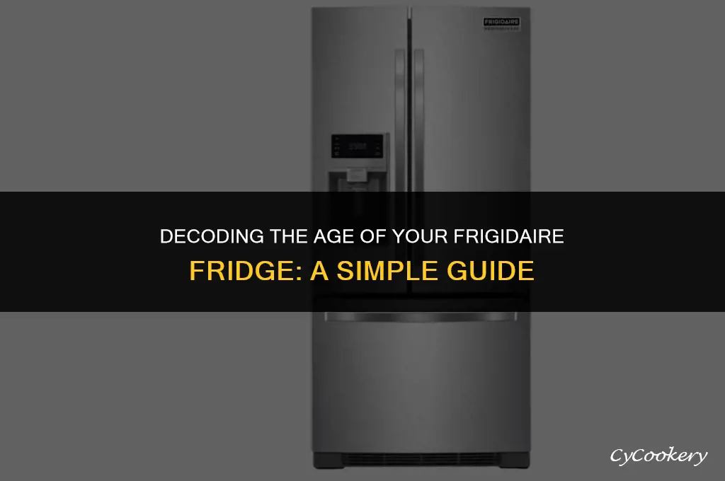 how to tell how old a frigidaire refrigerator is