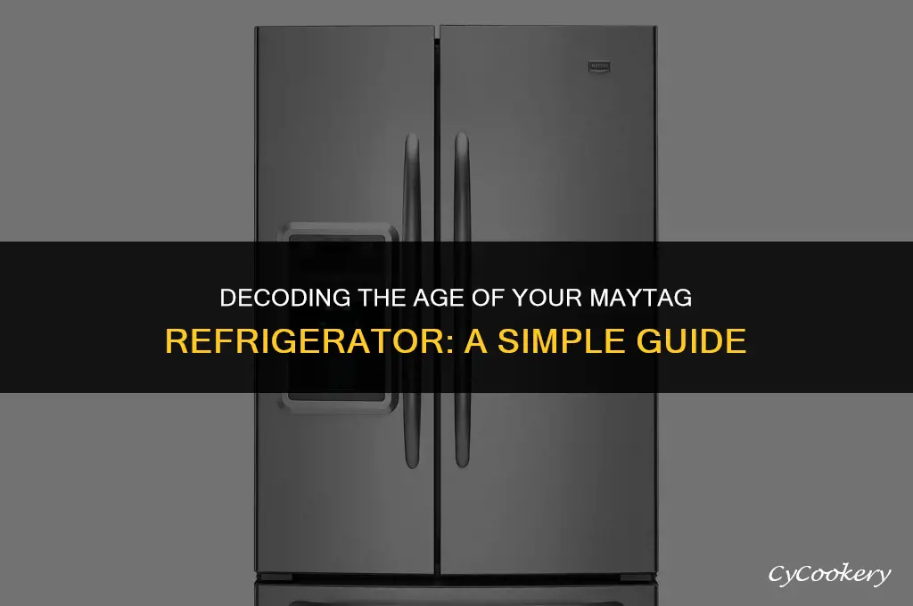 how to tell how old a maytag refrigerator is