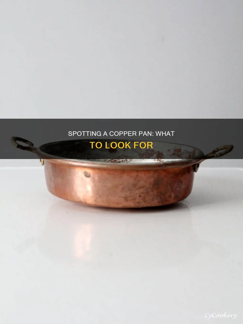 how to tell if a pan is copper