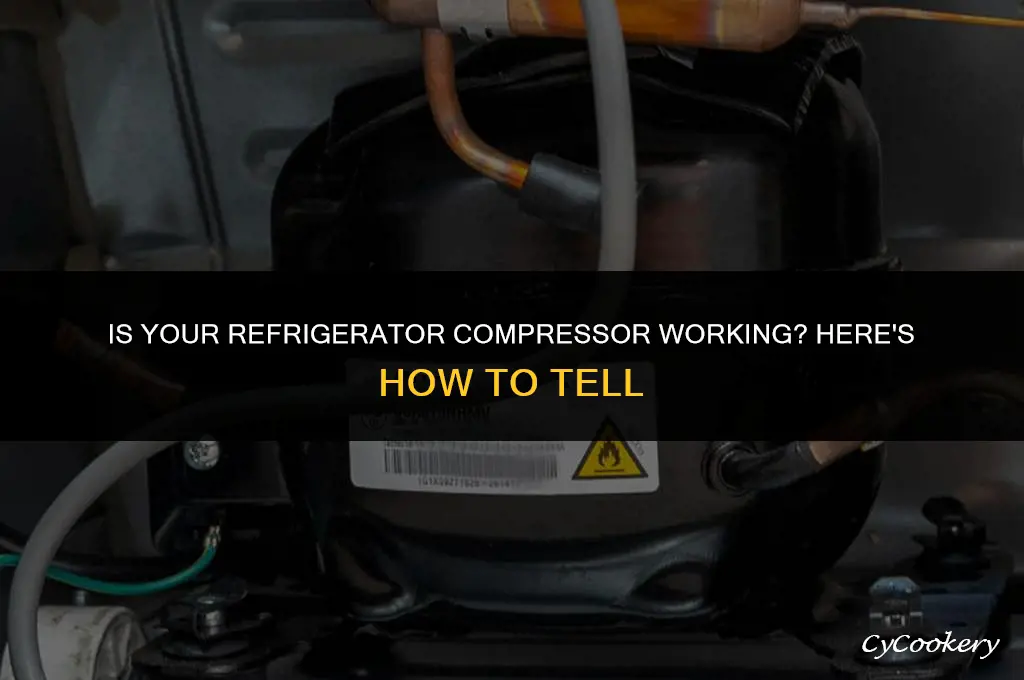 how to tell if a refrigerator comprssor is working