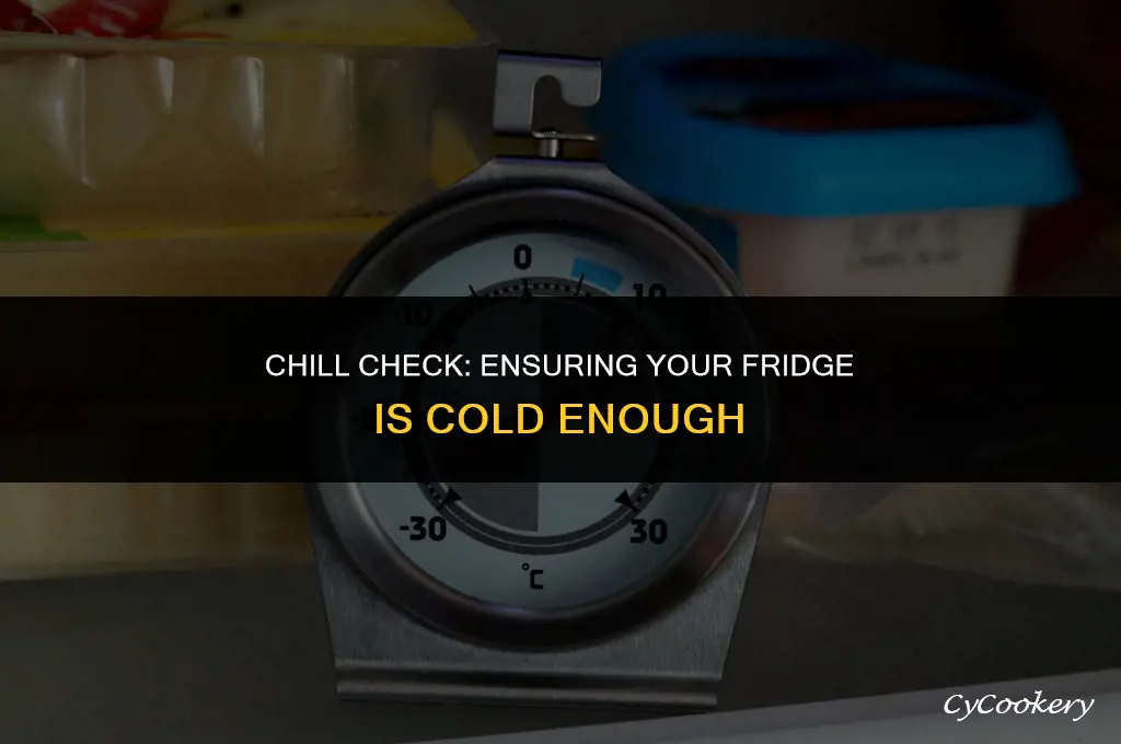 how to tell if a refrigerator is cold enough
