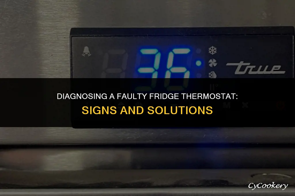 how to tell if a refrigerator thermostat is bad