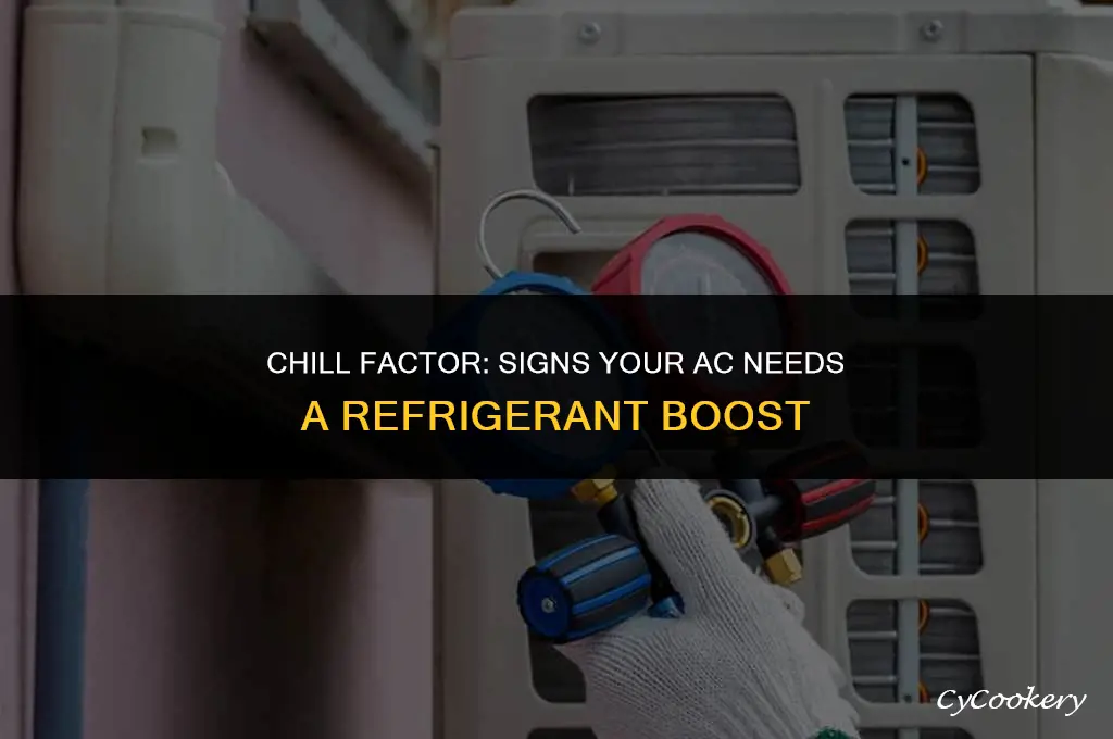 how to tell if ac has low refrigerant