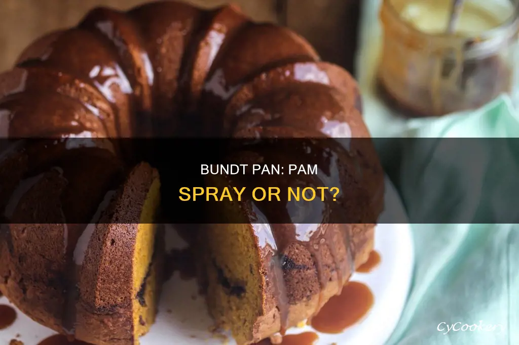 how to tell if bundt pan needs pam spray