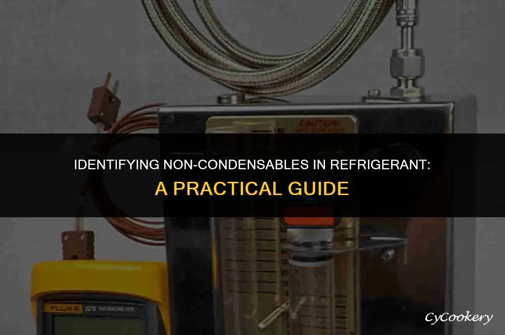 how to tell if non condensables in refrigerant