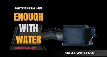Testing Pan Heat: Water Skitters or Evaporates?