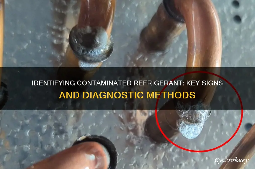 how to tell if refrigerant is contaminated