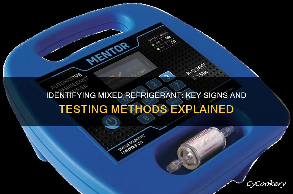 how to tell if refrigerant is mixed
